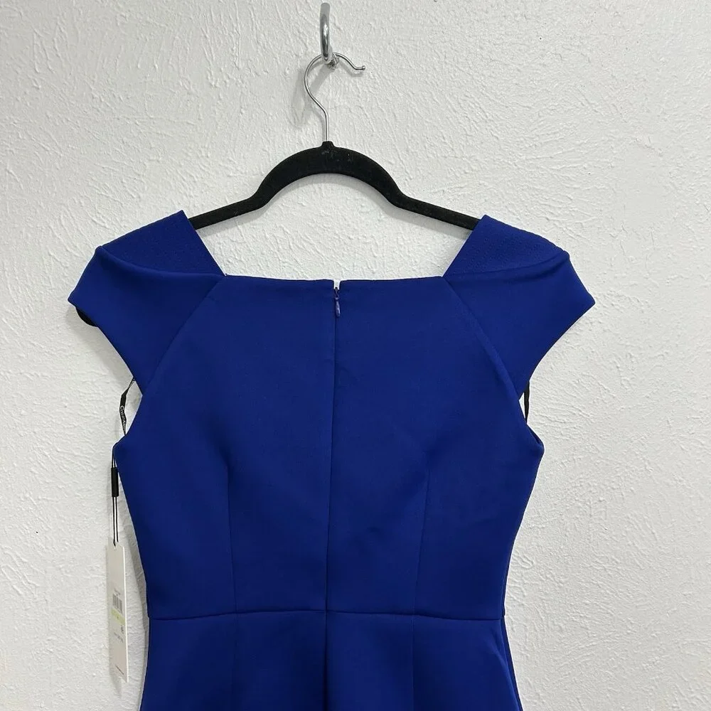 Calvin Klein Blue Midi Dress with Sleek Design - Picture 5 of 11